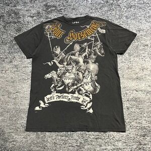 Sanctify T Shirt Mens Medium Black Y2K Skull Grunge Skater Jesse Pinkman